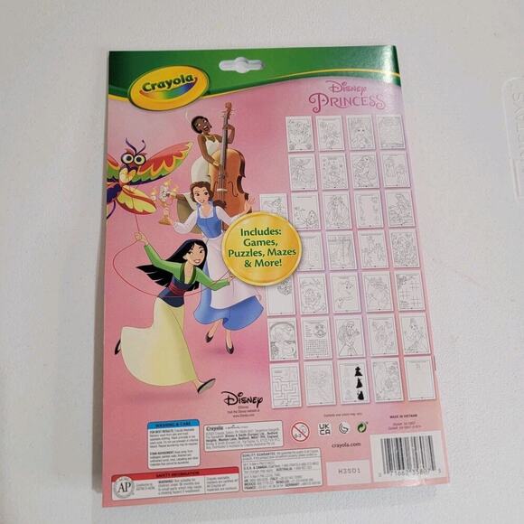 Crayola Coloring & Activity Pad : Disney Princess NEW 7 Mini Washable Markers - Picture 2 of 7
